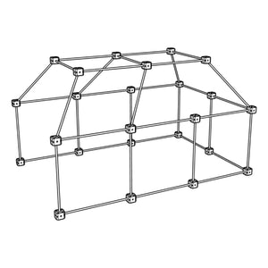 Canoa - Set de construcción de cabañas - Paquete Ardilla - 72 piezas