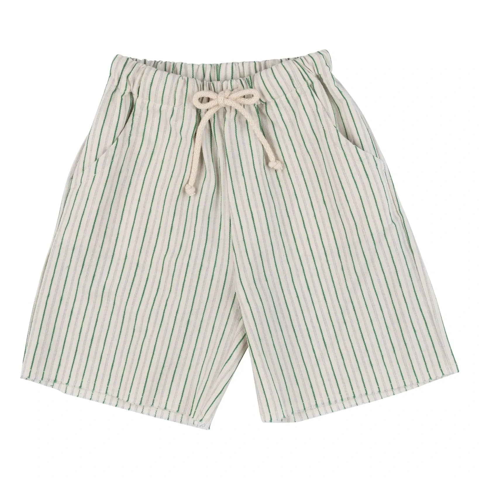 Babe & Tess - Pantalón corto Bermuda a rayas Sebi | Verde