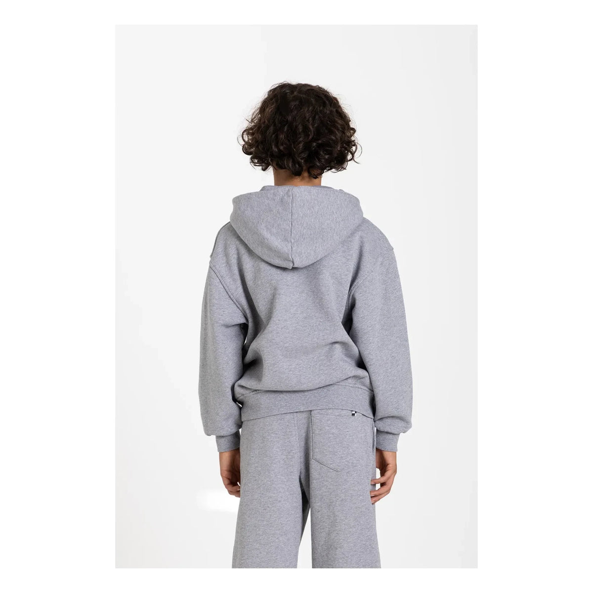 Finger in the nose - Sudadera de algodón orgánico Harlan | Gris jaspeado