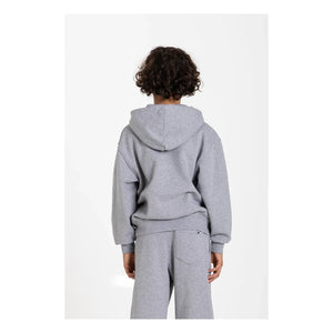 Finger in the nose - Sudadera de algodón orgánico Harlan | Gris jaspeado