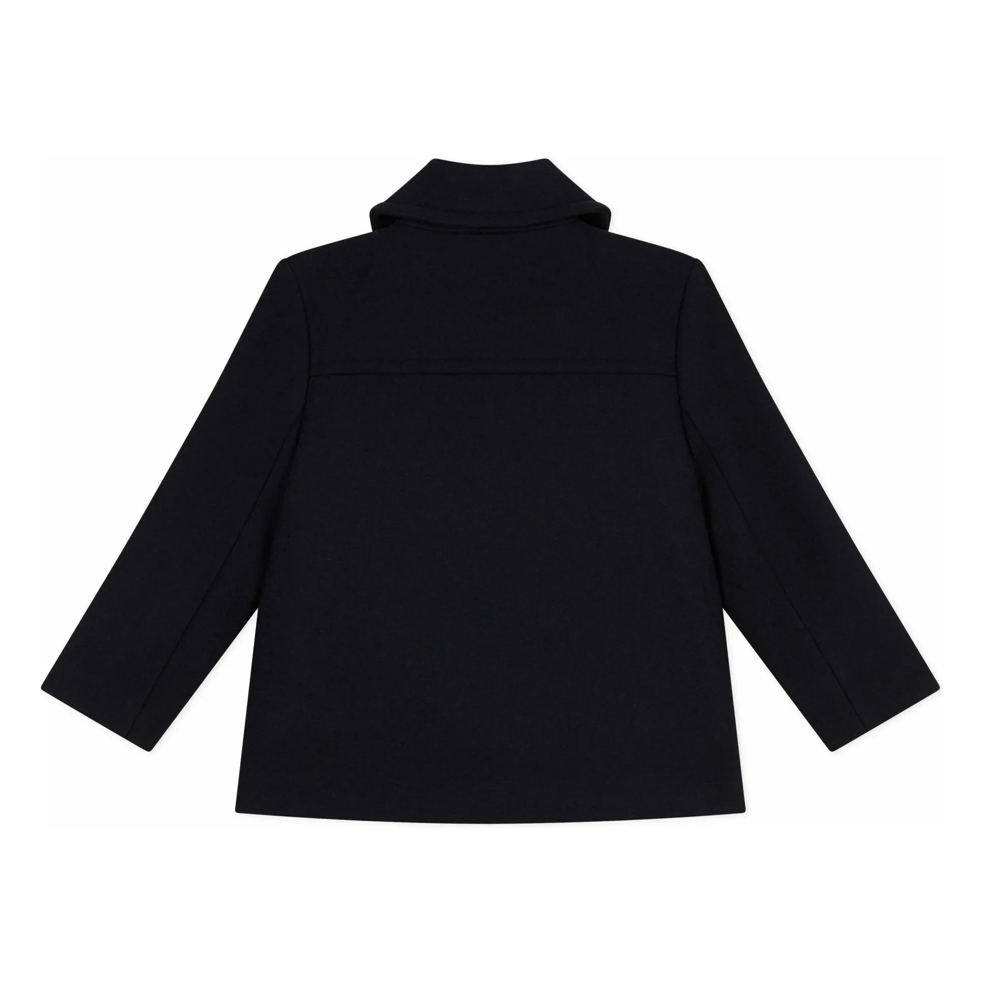 Petit Bateau - Chaqueta de lana cruzada | Azul marino