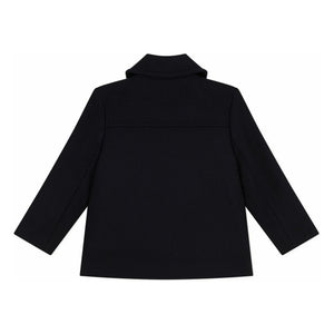 Petit Bateau - Chaqueta de lana cruzada | Azul marino