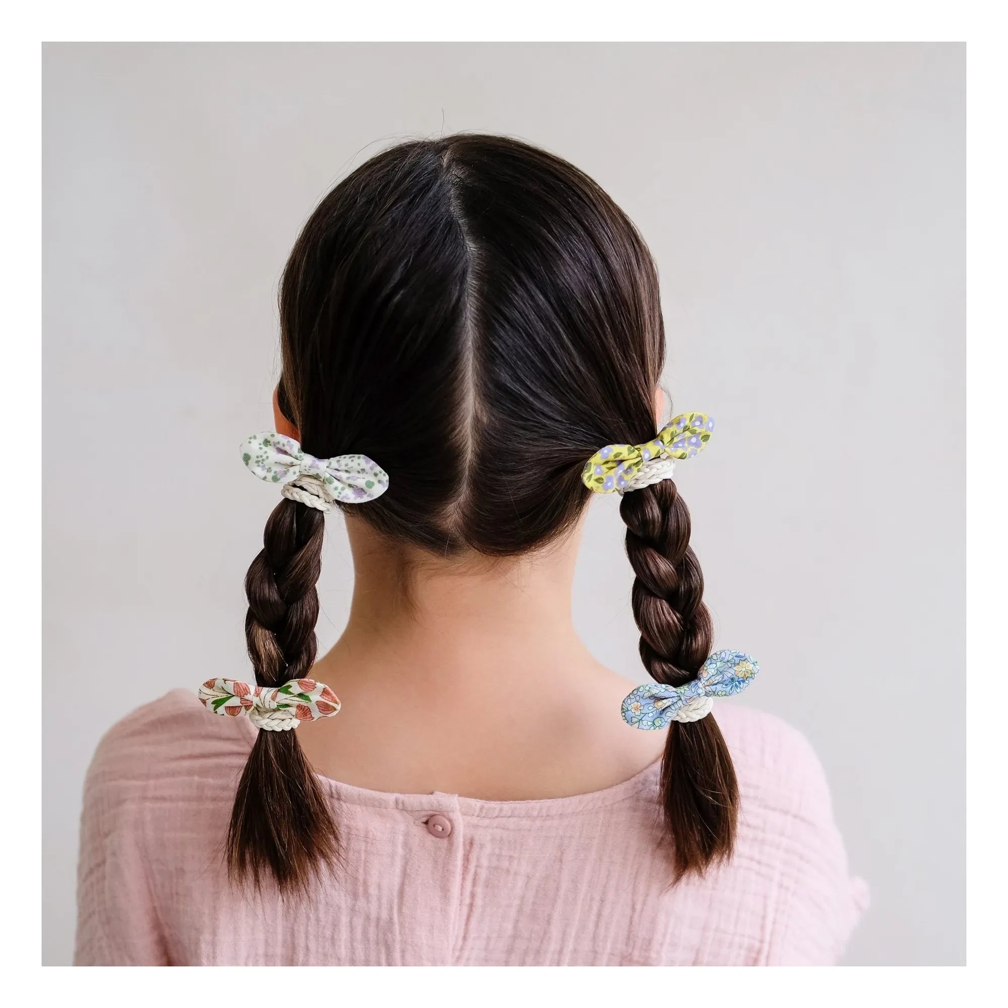 Mimi & Lula - Colección de 5 horquillas con nudos de flores | Crudo