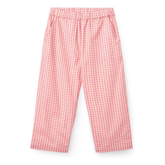 Copenhagen Colors - Pantalones de algodón orgánico Príncipe de Gales | Rosa