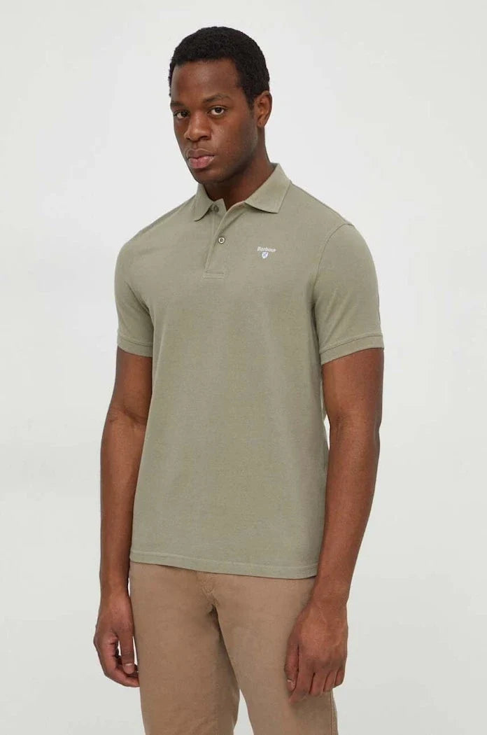 Camiseta de algodón para hombre con cuello Barbour ESSENTIALS
