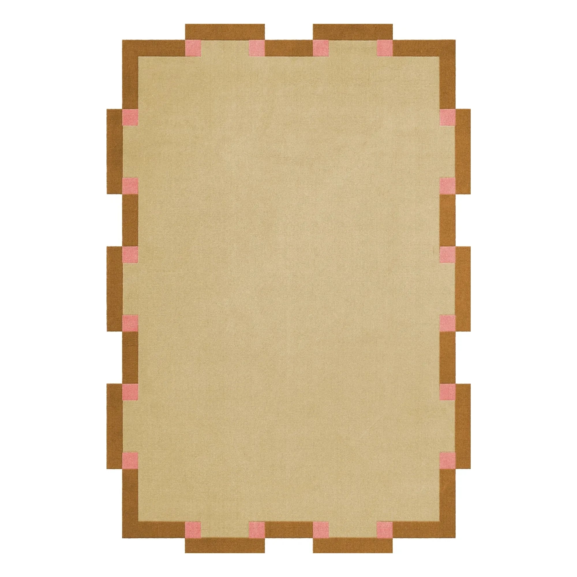 En capas - Alfombra de lana Fregio, Tekla Evelina Severin | Beige