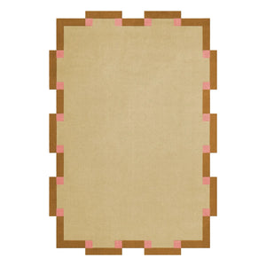 En capas - Alfombra de lana Fregio, Tekla Evelina Severin | Beige