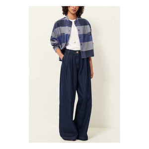 Sessùn - Camisa de algodón Orregia | Azul