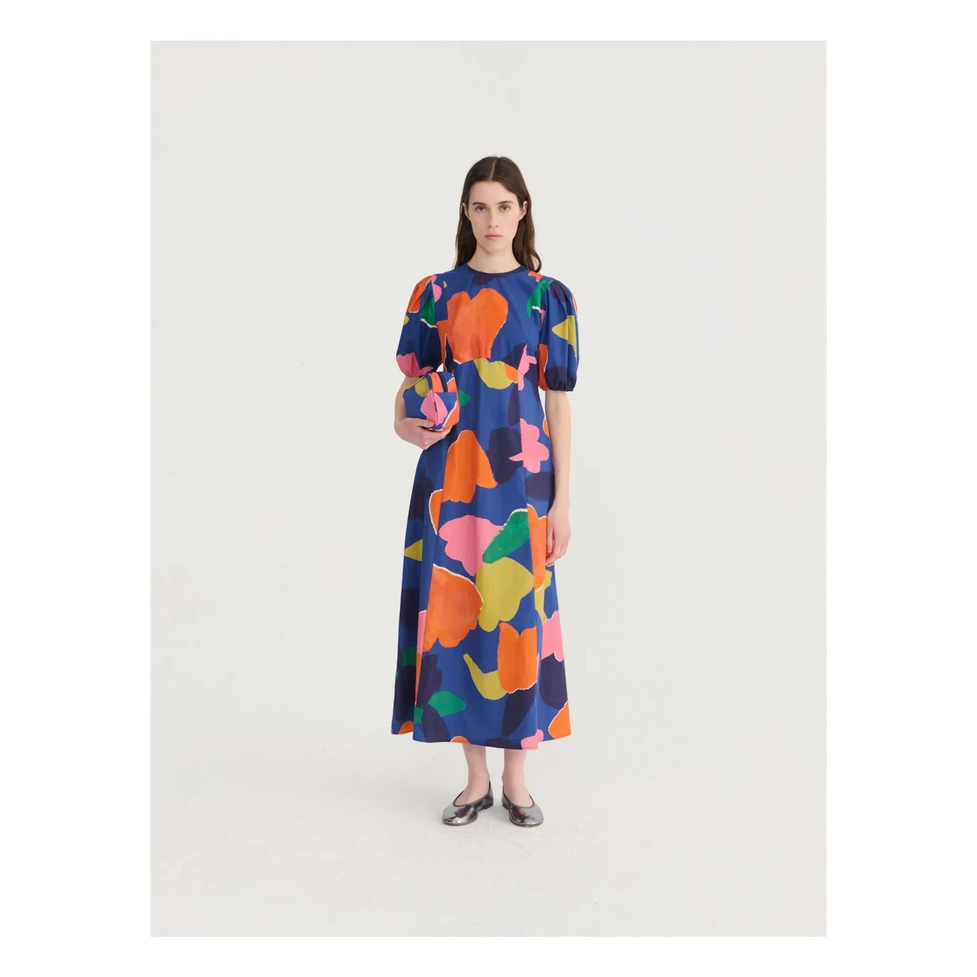 Bobo Choses - Vestido de algodón orgánico Blooming Color | Azul
