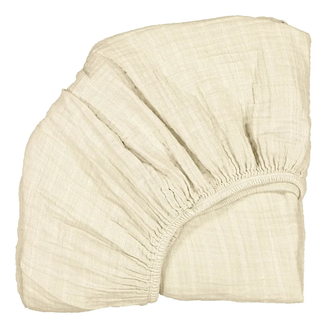 Charlie Crane - Sábana Bajera de Algodón Orgánico para Cuna Convertible Kimi | Beige