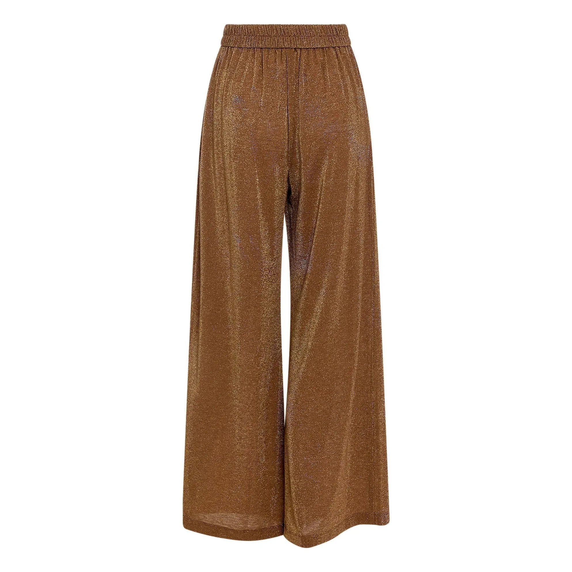 Momoni - Pantalón metálico Aspen | Tabaco