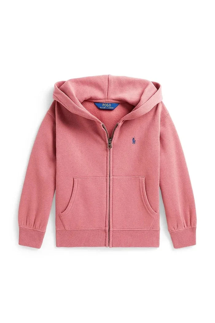 Sudadera con capucha y cremallera de algodón Polo Ralph Lauren para niños