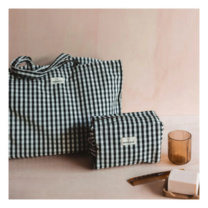Gabrielle Paris - Bolso de Noche Gingham | Negro