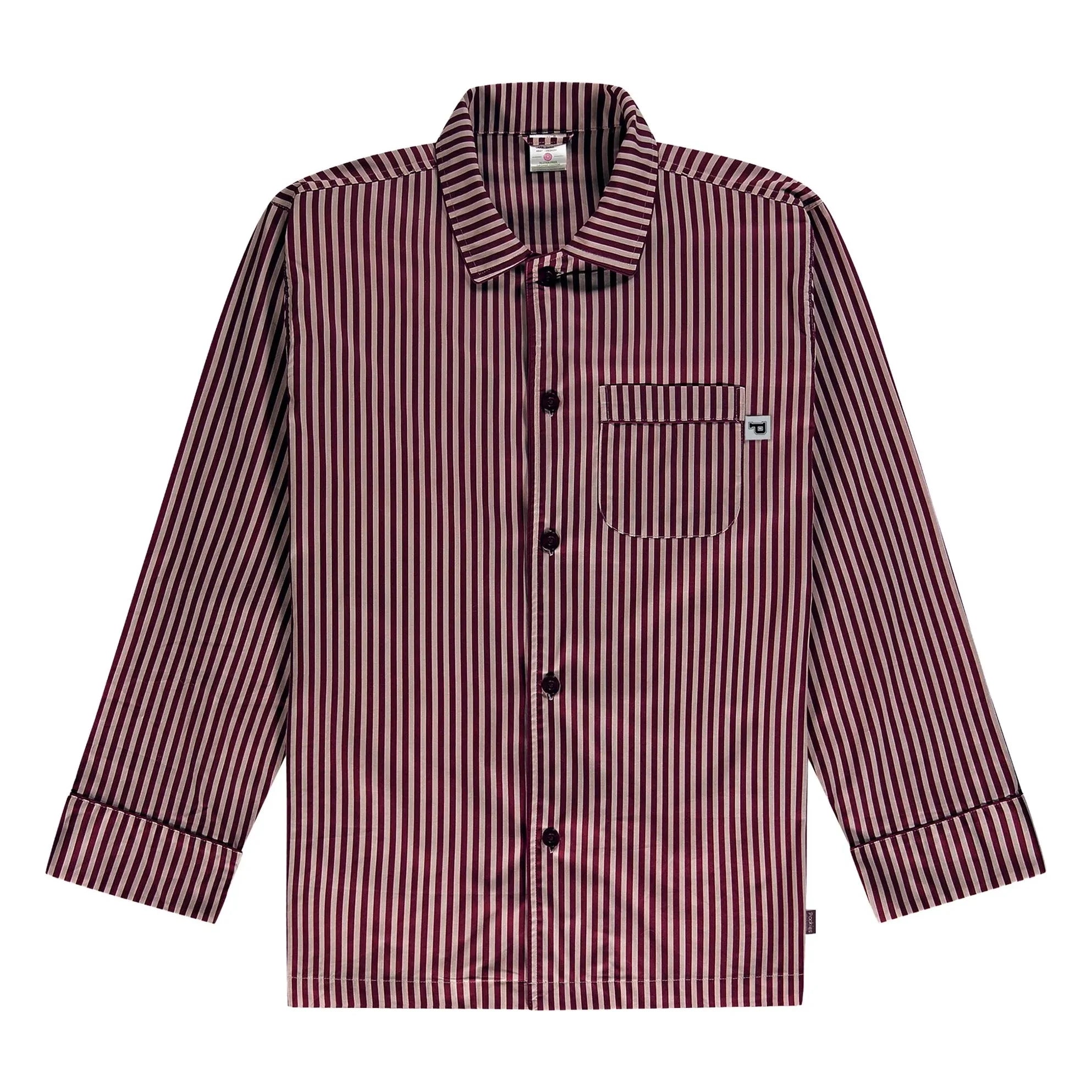 Pockies - Camisa de pijama de rayas | Rojo