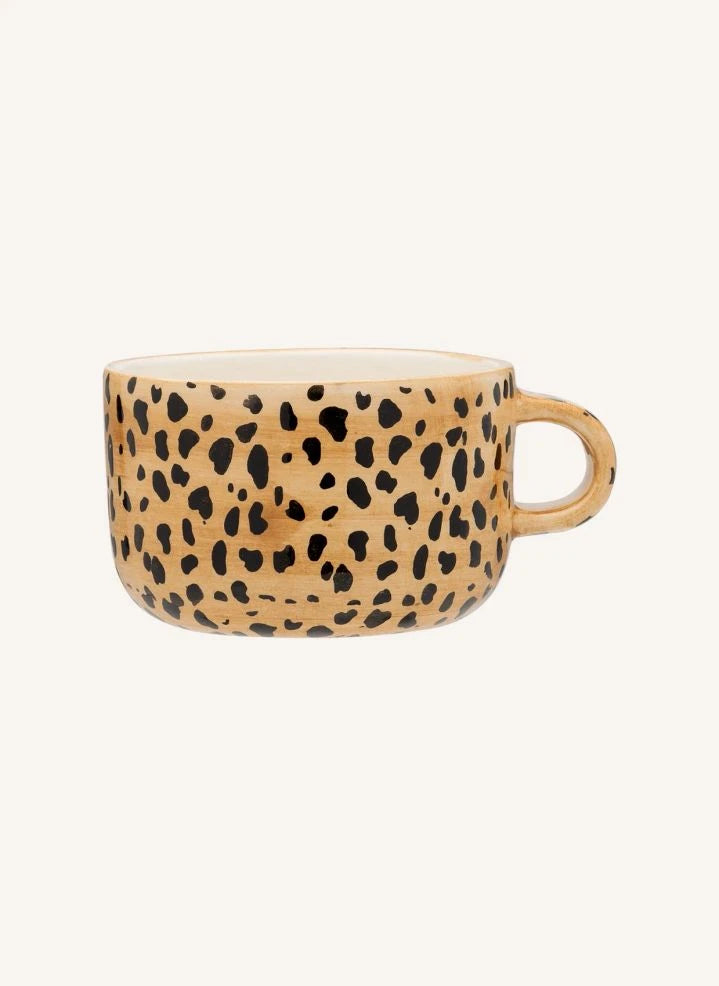 Anna + Nina - Taza leopardo | Marrón