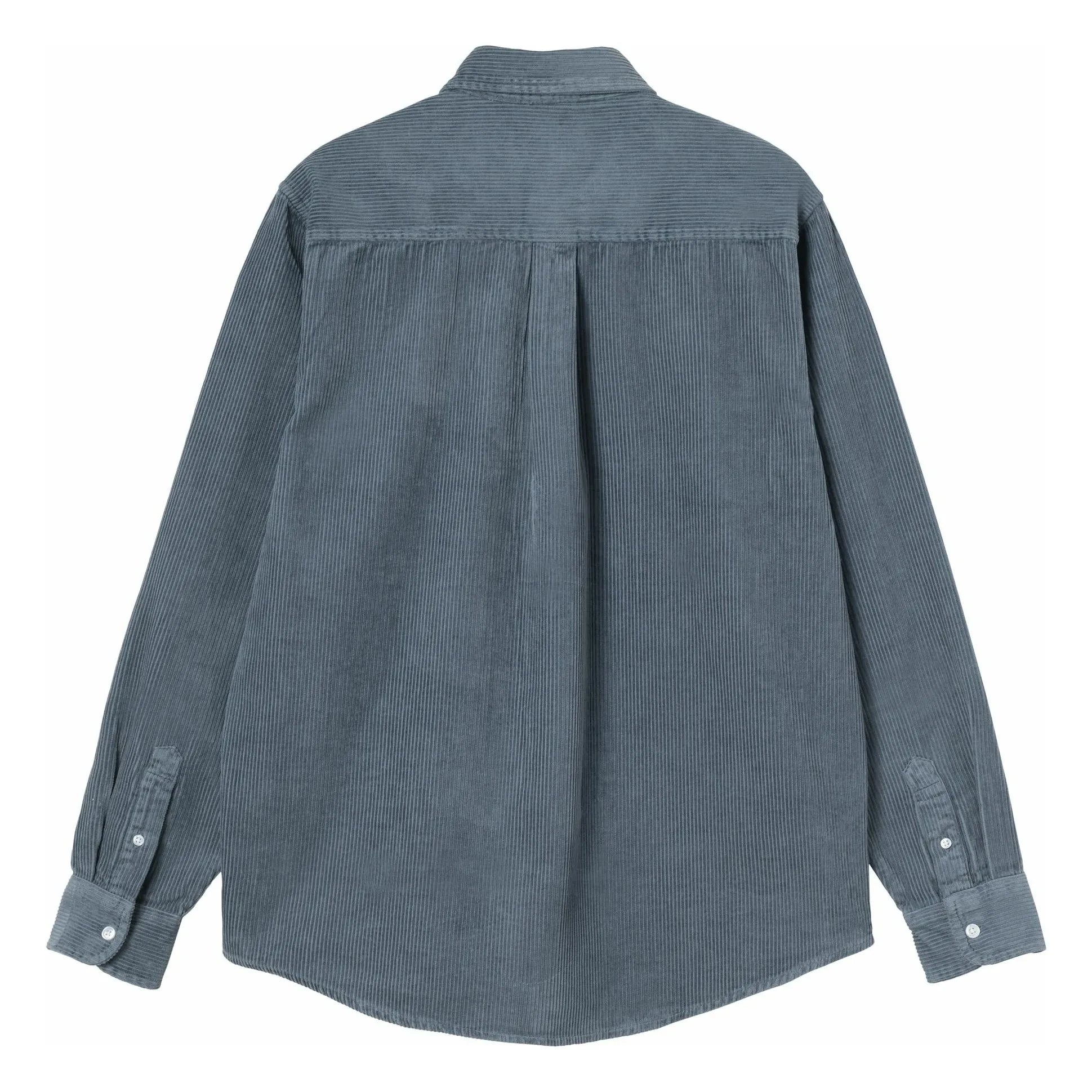 Carhartt WIP - Camisa de Pana de Manga Larga Madison | Azul Hielo