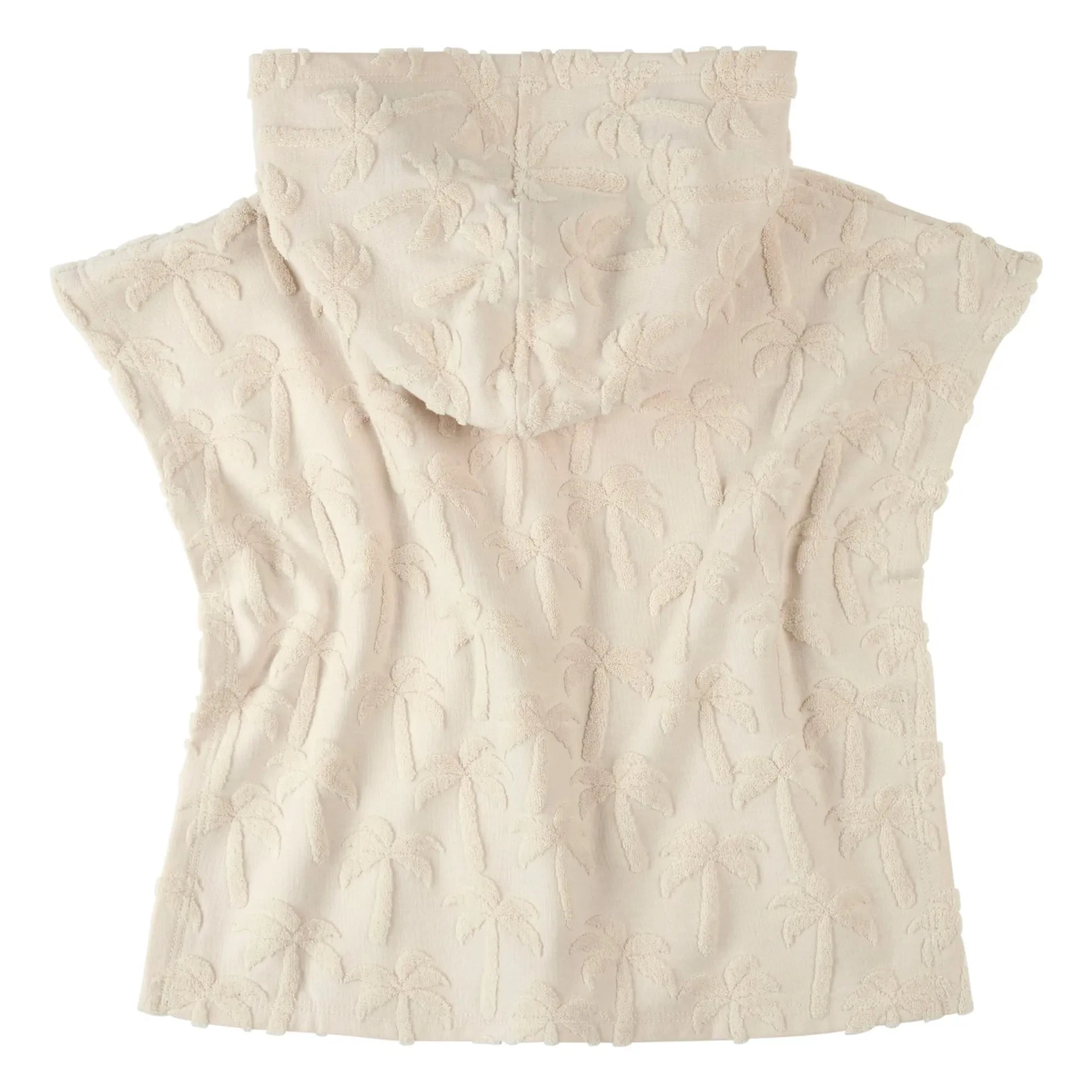 Petit Lem - Poncho de algodón orgánico Palm Beach | Beige
