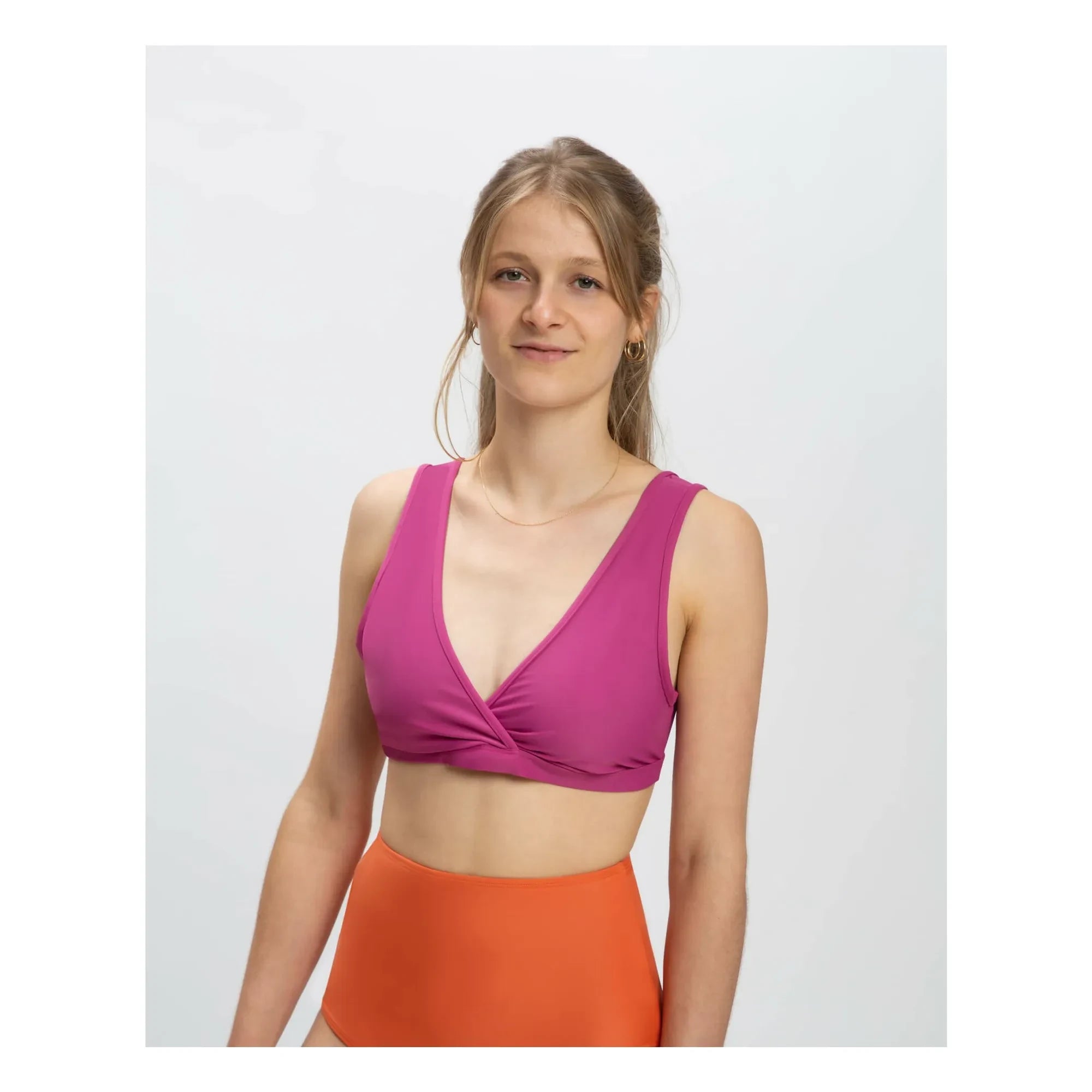 Matona - Camiseta de punto de fibra reciclada | Fucsia