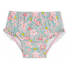 Petit Bateau - Parte de Abajo de Bikini Estampado Floral | Turquesa