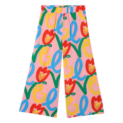 Stella McCartney Kids - Pantalones Love rosas