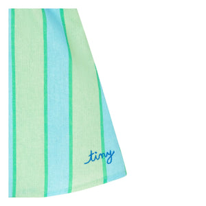 Tinycottons - Falda de lino a rayas | Verde