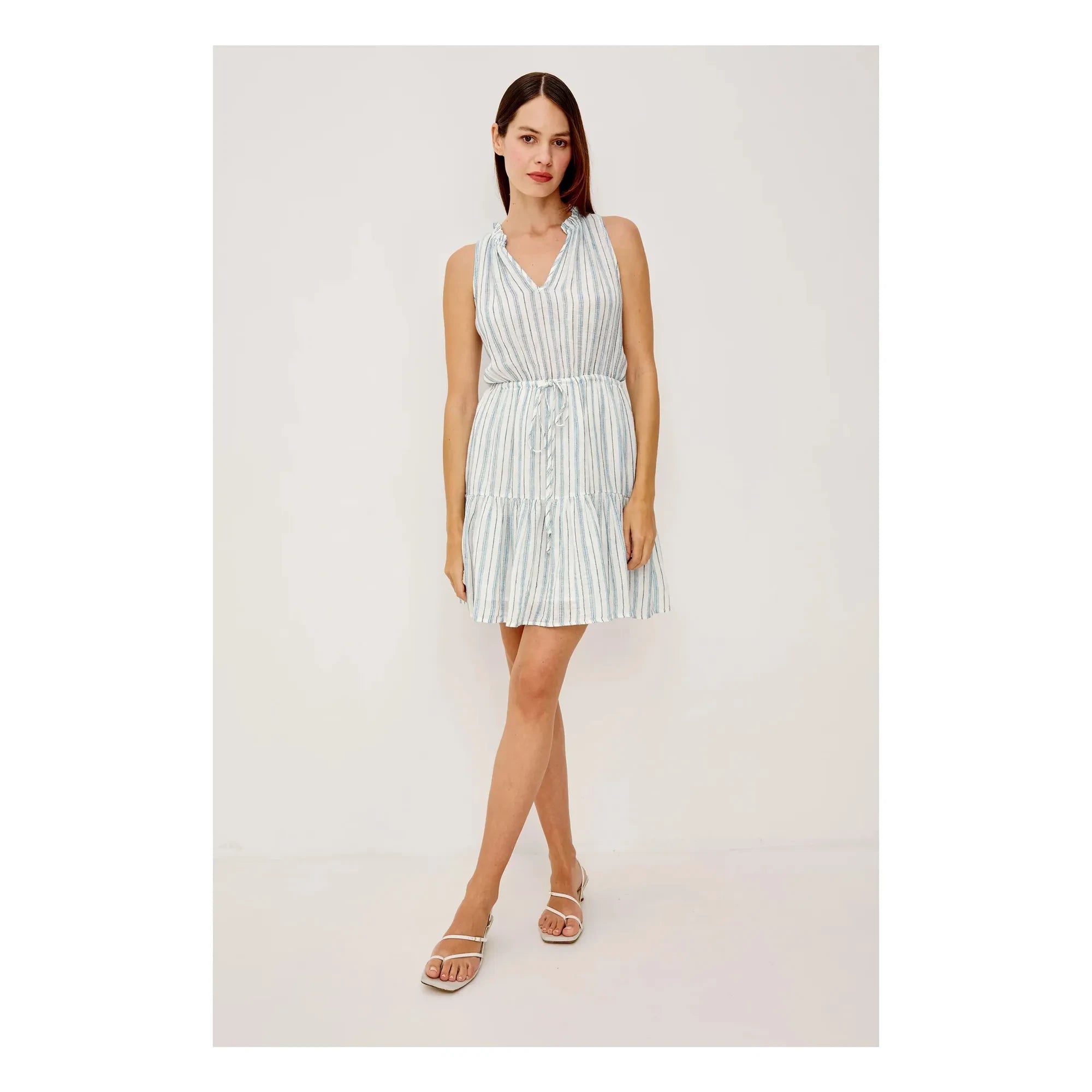 Rails - Vestido a rayas Cannes | Azul claro