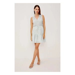 Rails - Vestido a rayas Cannes | Azul claro