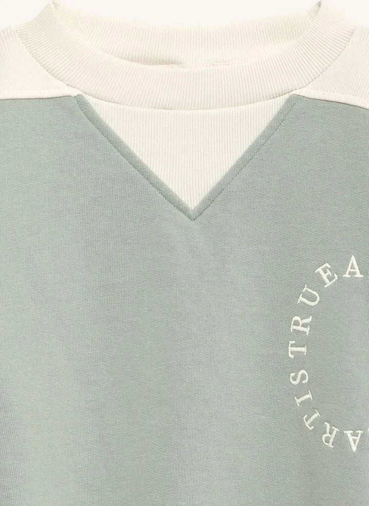 True Artist - Sweat N°14 Organik pamuk | Badem yeşili