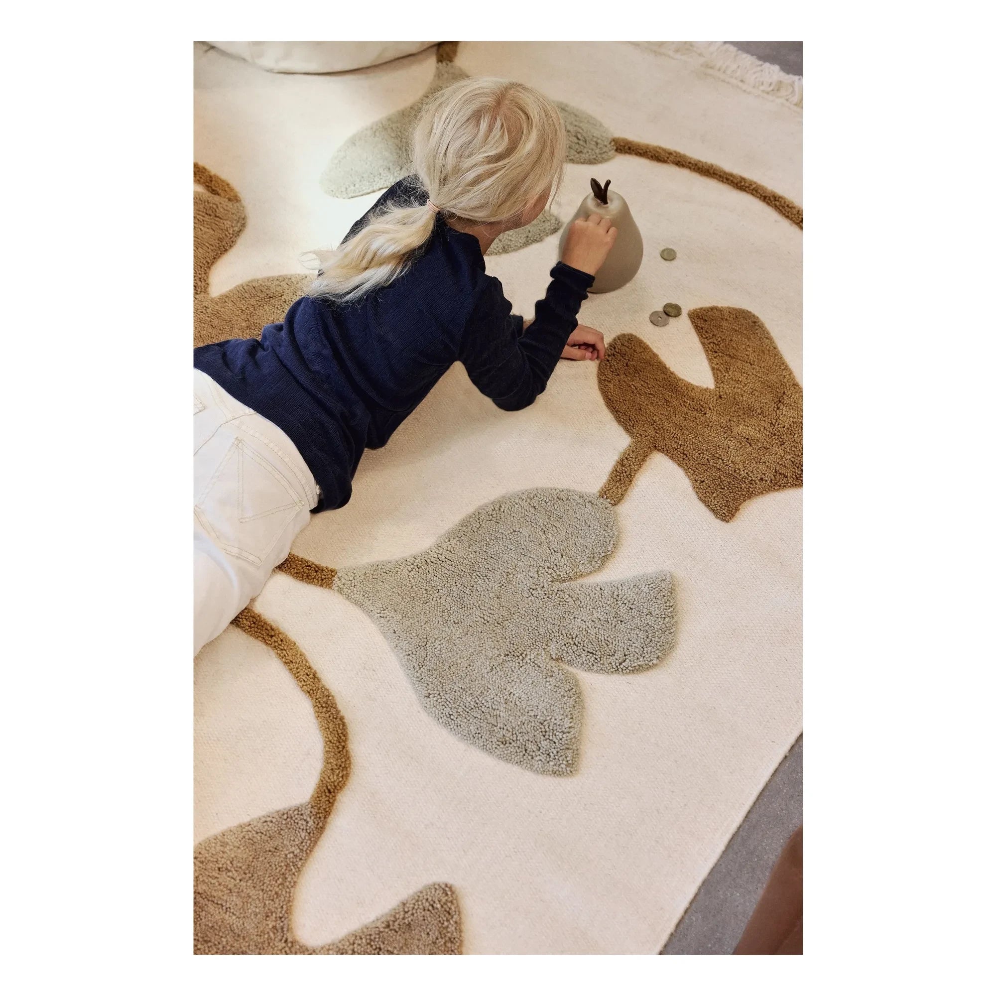Ferm Living Kids - Alfombra Swif Bird | Beige