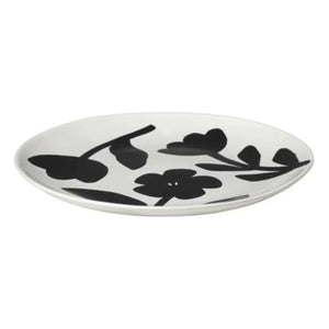 Broste Copenhagen - Plato cerámico de gres Flora | Negro