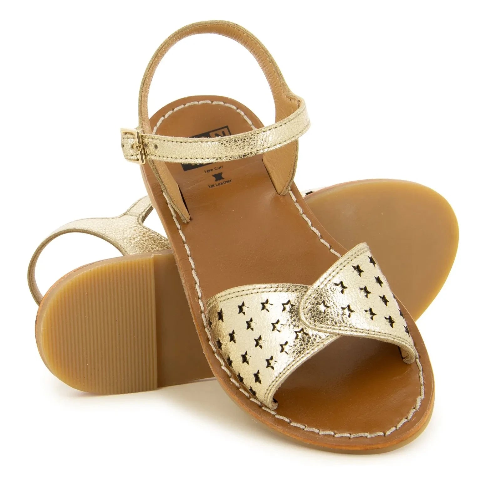 Bonton - Sandalias Sandy Perfos | Oro