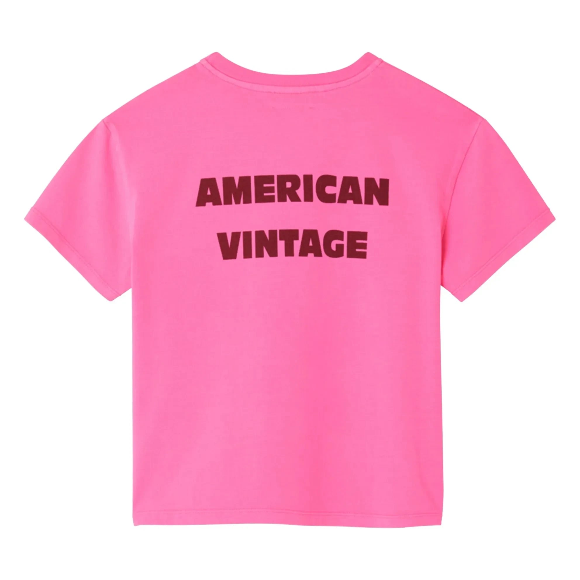 American Vintage - Camiseta Fizvalley | Rosa flúor