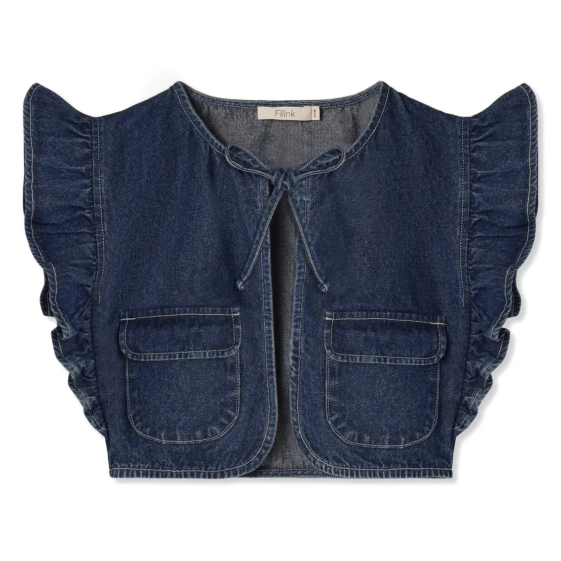 Fliink - Chaqueta vaquera sin mangas Don | Azul oscuro