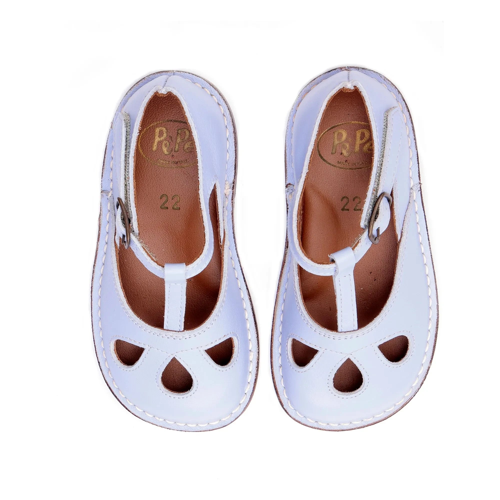 Pèpè - Zapatos con raspaduras | Azul cielo