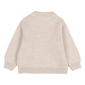 Búho - Jersey de ballena bebé | Beige