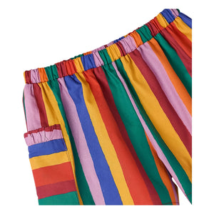 Fabula - Pantalón corto a rayas | Rojo