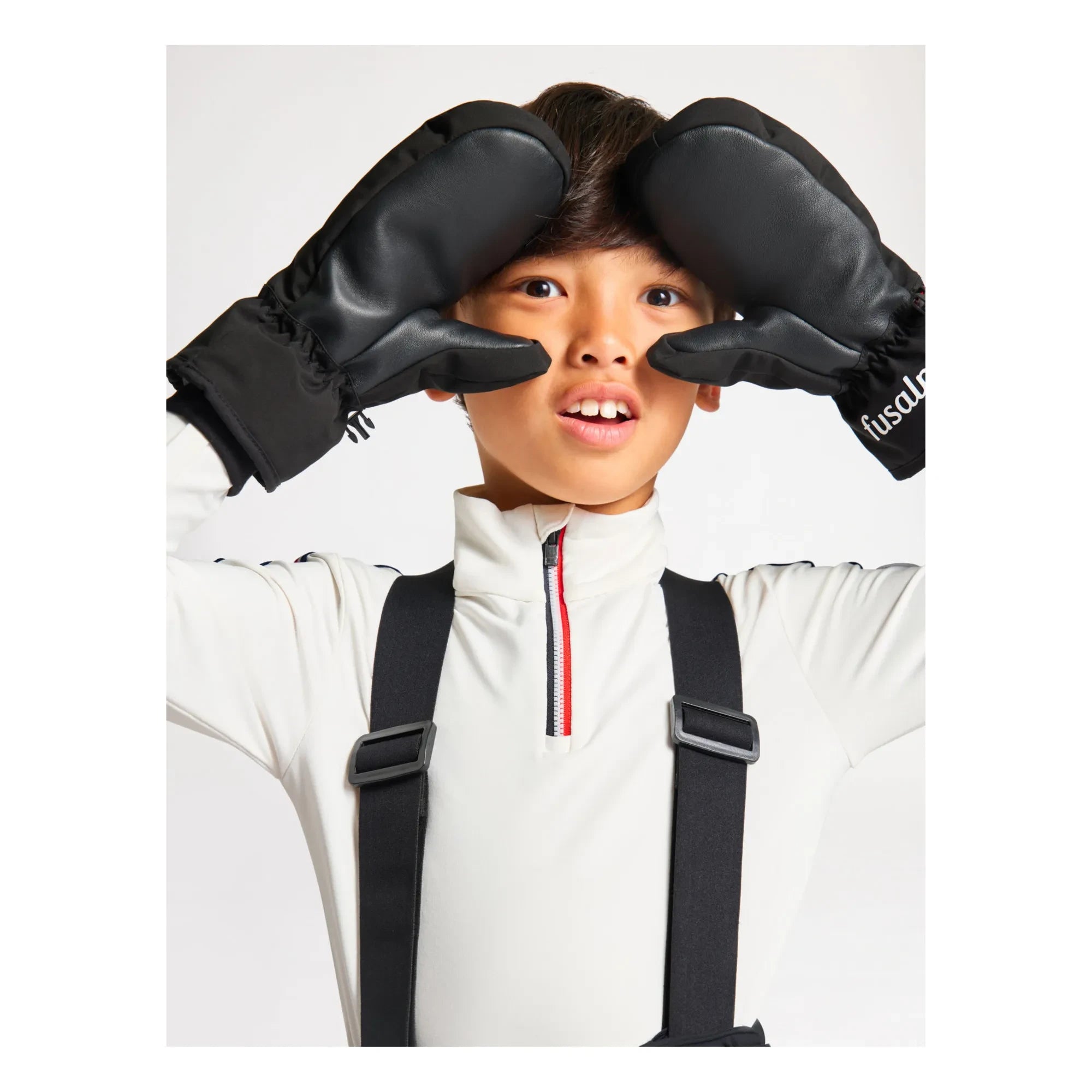 Fusalp - Guantes de kayak de forro polar | Negro