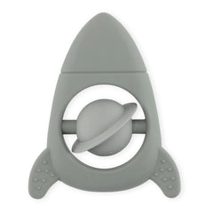 Konges Sløjd - Anillo de dentición de silicona Rocket | Gris