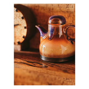 HKliving - Máquina de café de tarde | Marrón