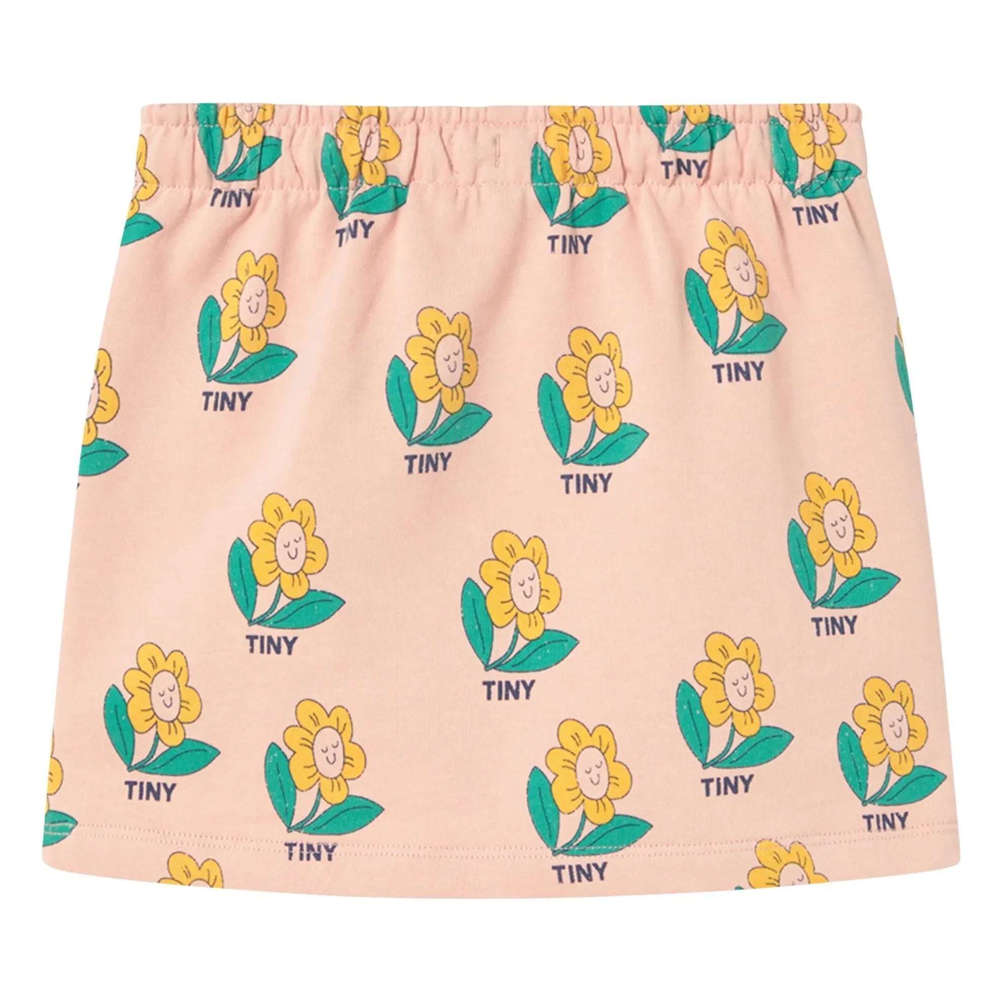 Tinycottons - Falda de algodón orgánico con estampado floral | Rosa
