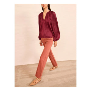 Ulla Johnson - Blusa Electra | Borgoña