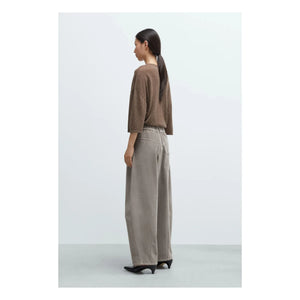 Cordera - Pantalón ancho de terciopelo | Gris