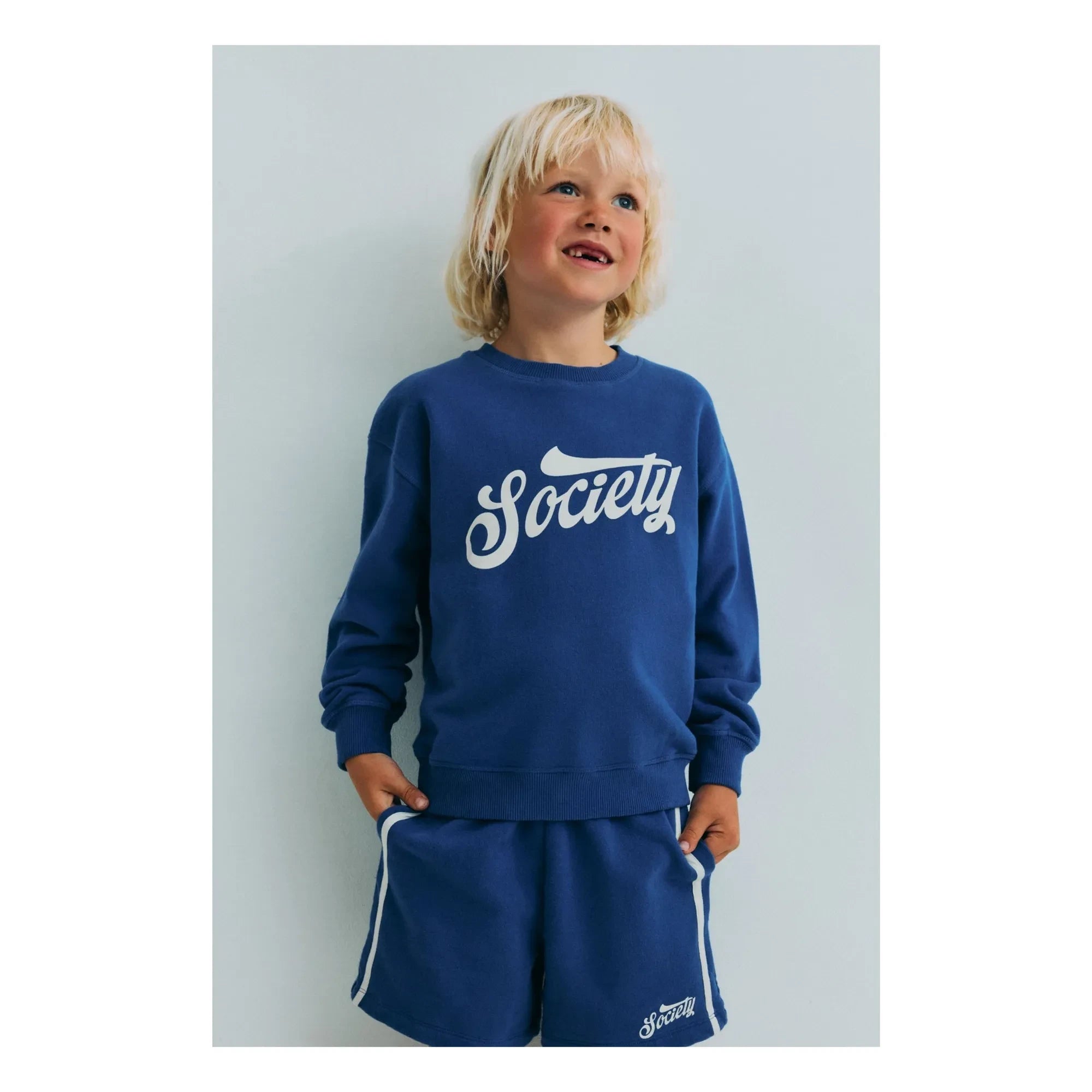 the new society - Tilo Jogger Shorts | Azul