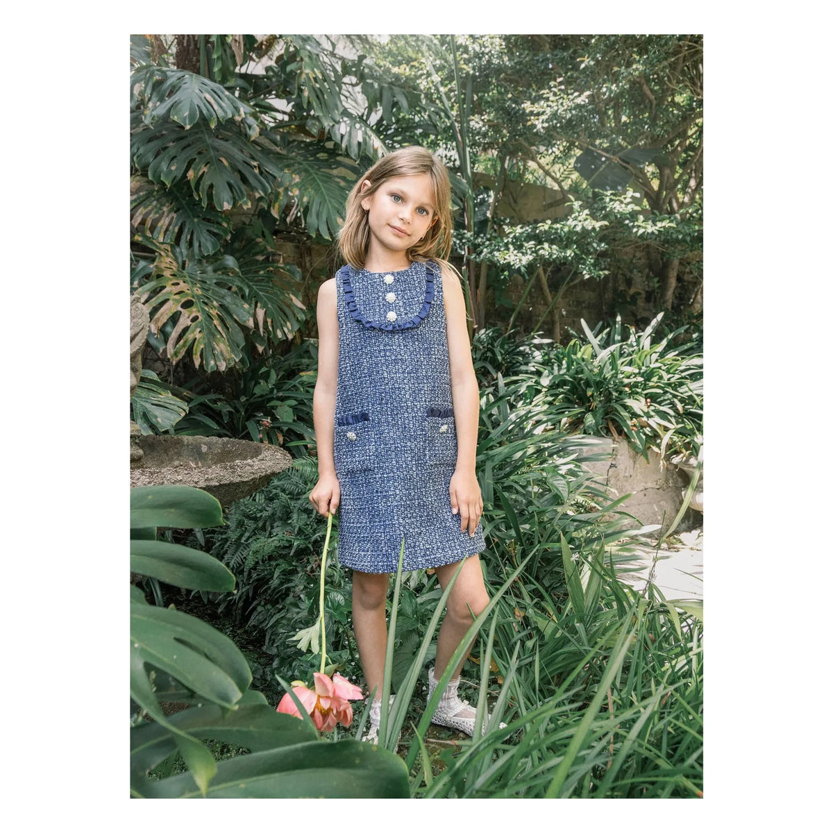 Tutu du Monde - Vestido de tweed Dreamtide | Azul marino