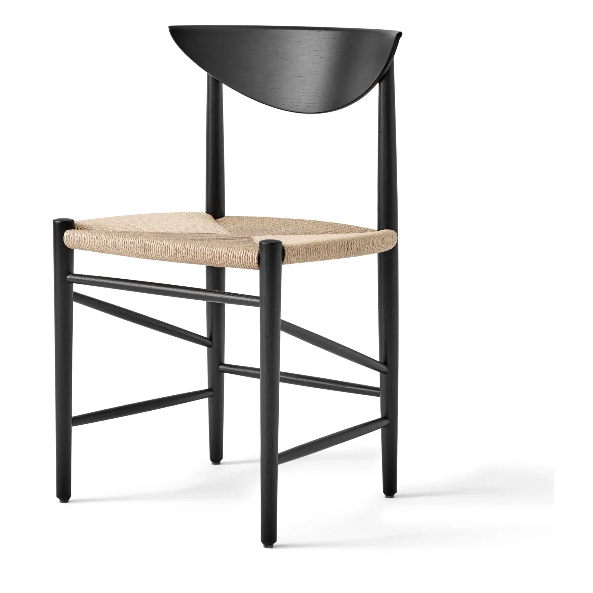 & Tradition - Silla de madera ranurada HM3 | Roble negro