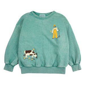 Bobo Choses - Sudadera Farm de Algodón Orgánico | Verde