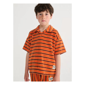 Bobo Choses - Polo de rizo a rayas | Naranja