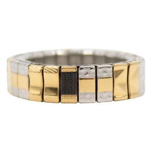 Sigal - Anillo SIG 6 | Negro/Oro/Plata