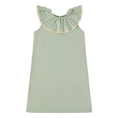 Risu Risu - Camisón de algodón orgánico Aline | Verde almendra