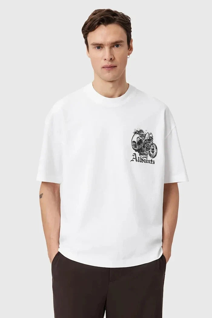 Camiseta de algodón AllSaints PANHEAD